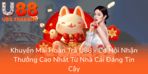 Khuyen Mai Hoan Tra U88 Co Hoi Nhan Thuong Cao Nhat Tu Nha Cai Dang Tin Cay0